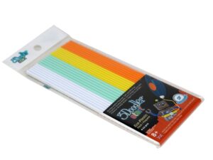 3Doodler Start Plast Mixpack Fire & Ice Vit, Mint, gul, orange 24st