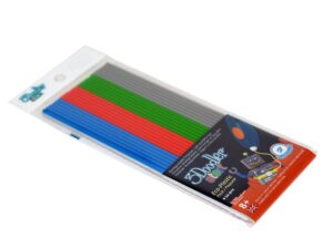 3Doodler Start Plast Mixpack Primary Pow! Grå, Blå, Röd, Grön 24 st