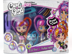 Silverlit Curli Girls Dolls and Pet Twin Set