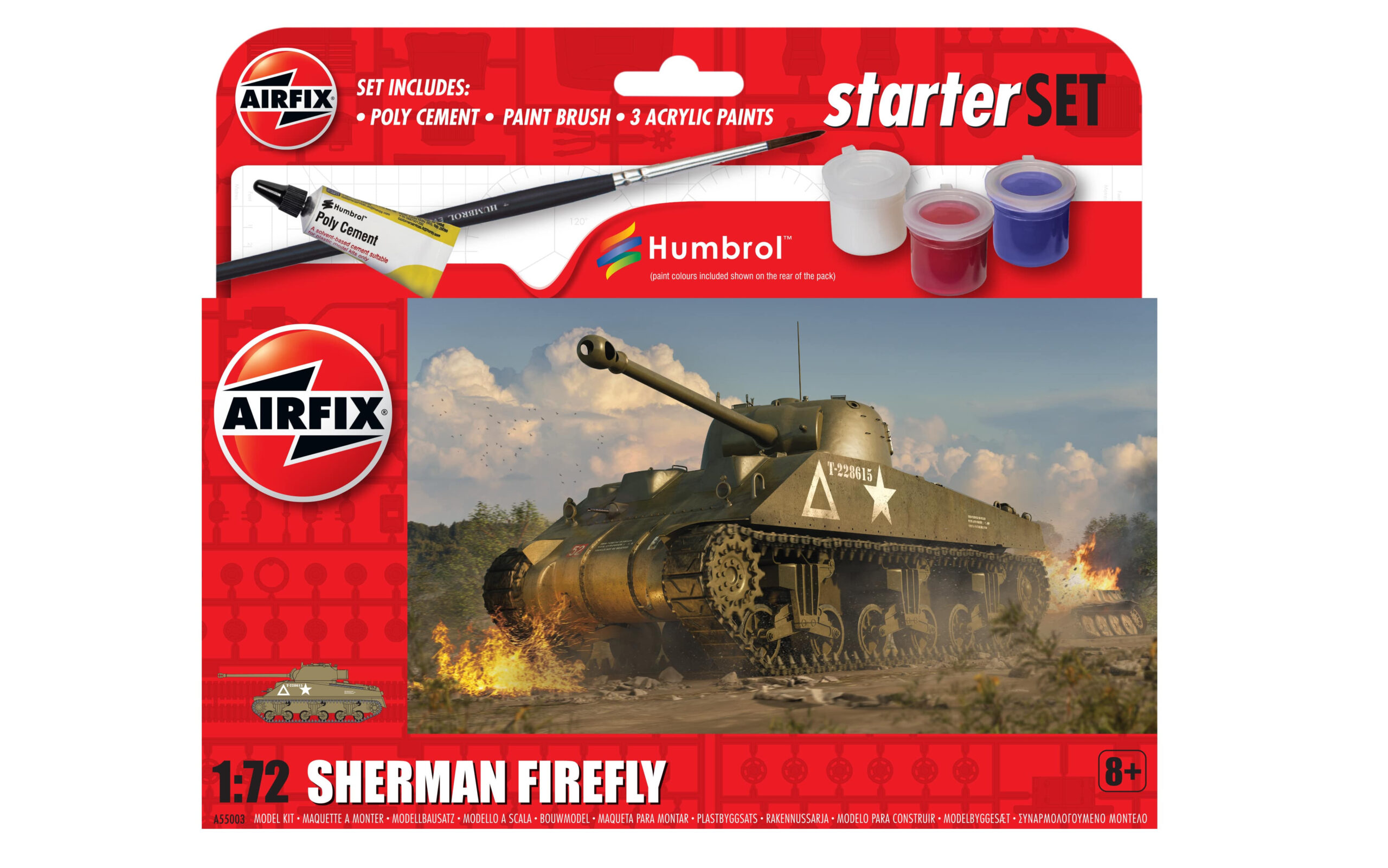 Airfix 1:72 Starter Set - Sherman Firefly