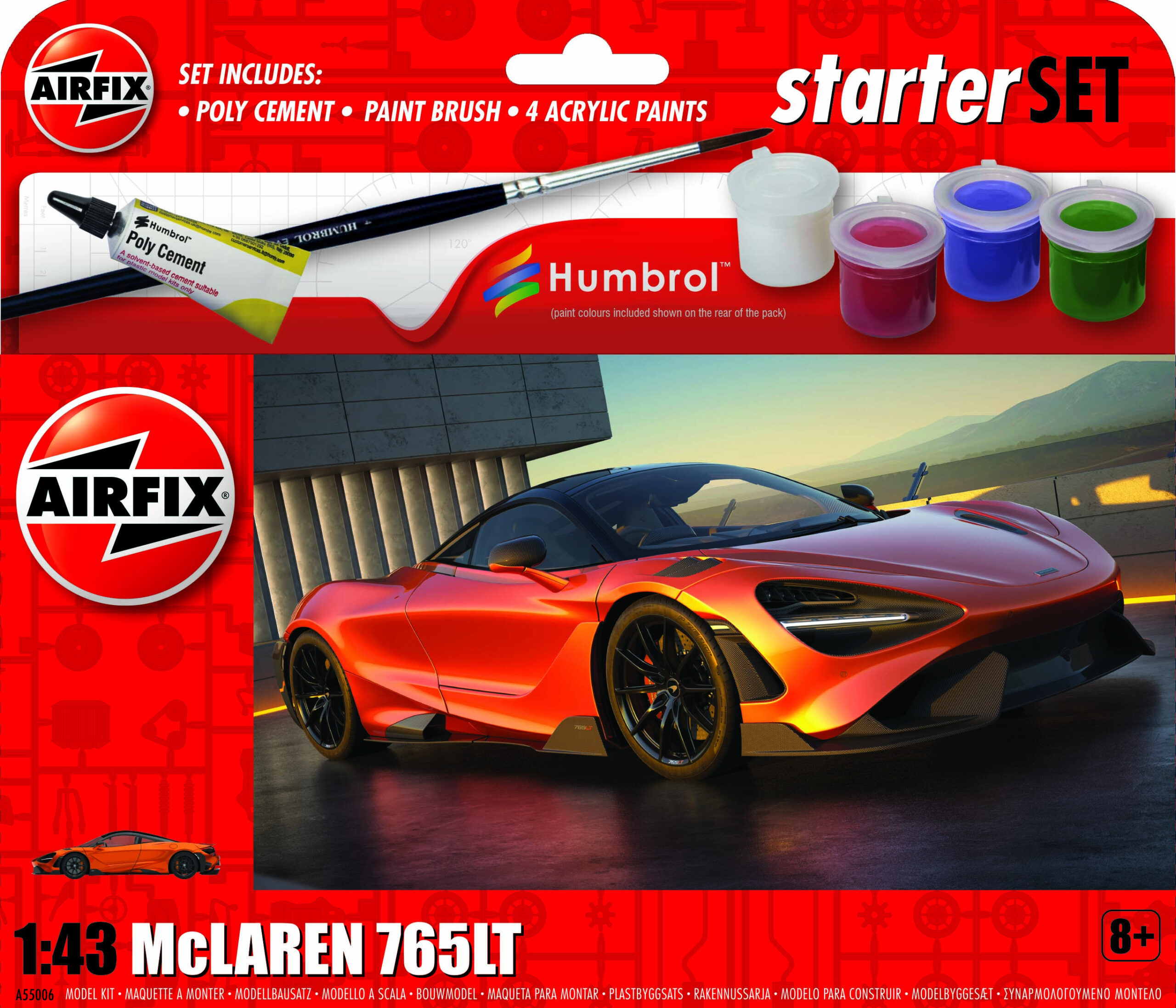 Airfix 1:43 Starter Set - McLaren 765
