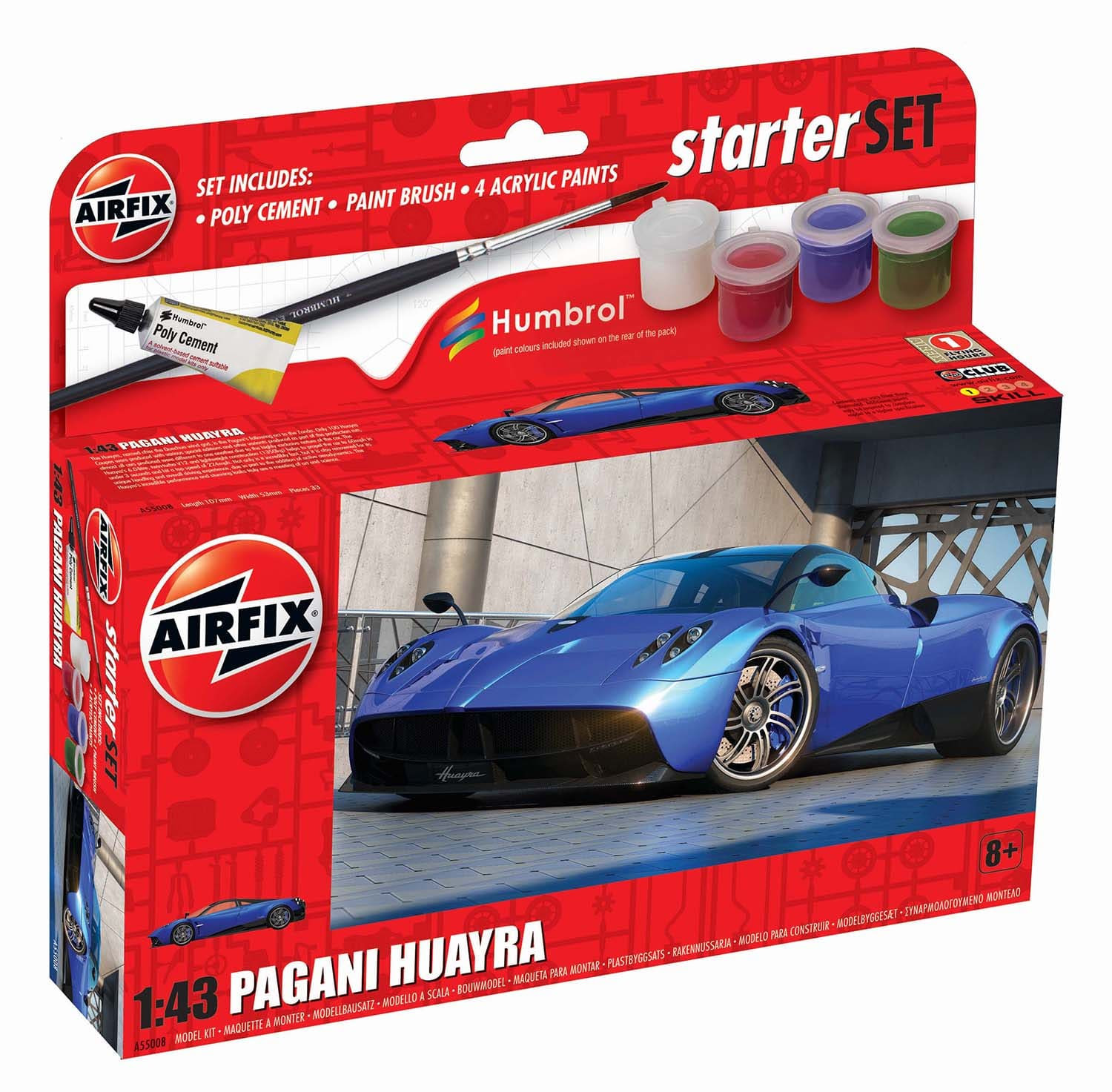 Airfix 1:43 Starter Set - Pagani Huayra