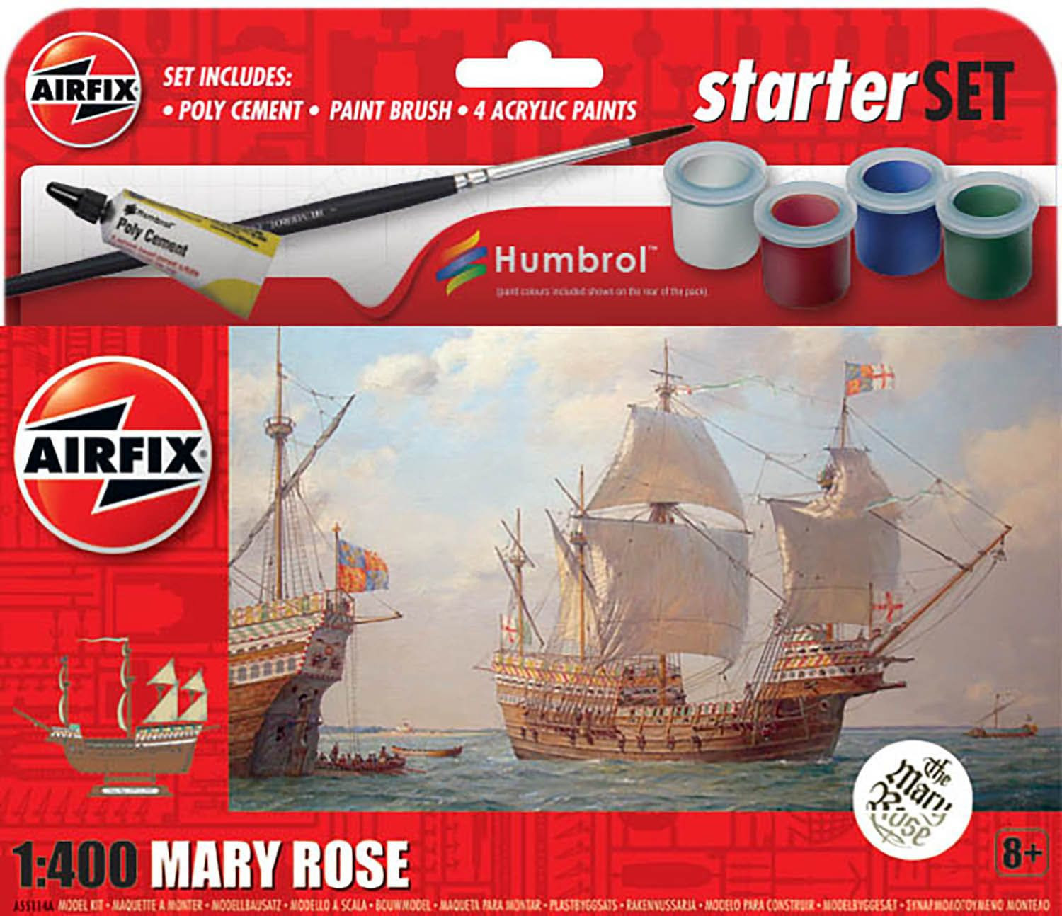 Airfix 1:400 Starter Set - Mary Rose