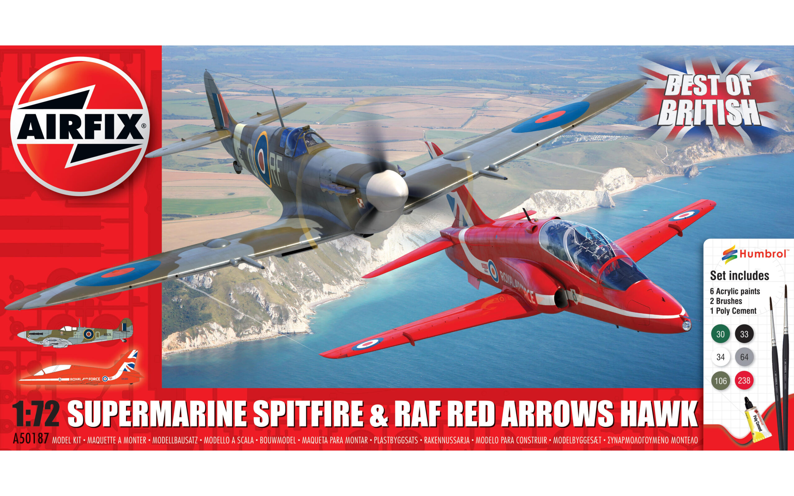 Airfix 1:72 Best of British Spitfire and Hawk