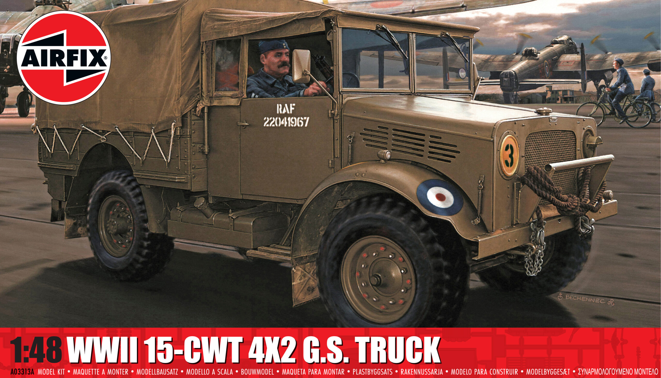 byggmodell bil WW2